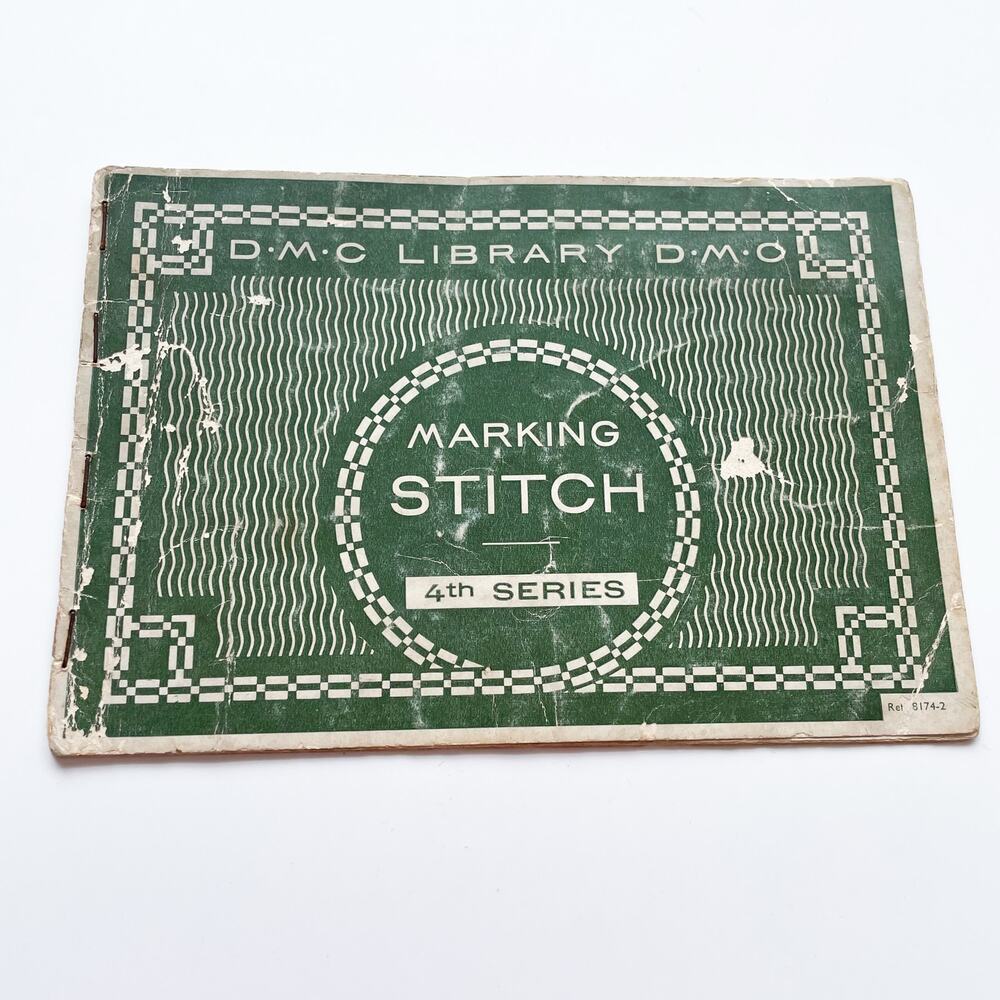 DMC Library Marking Stitch 4th Series Vintage Embroidery Book